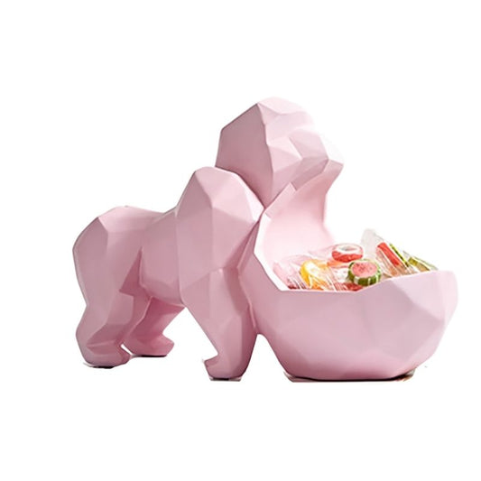 statue-gorille-deco-rose