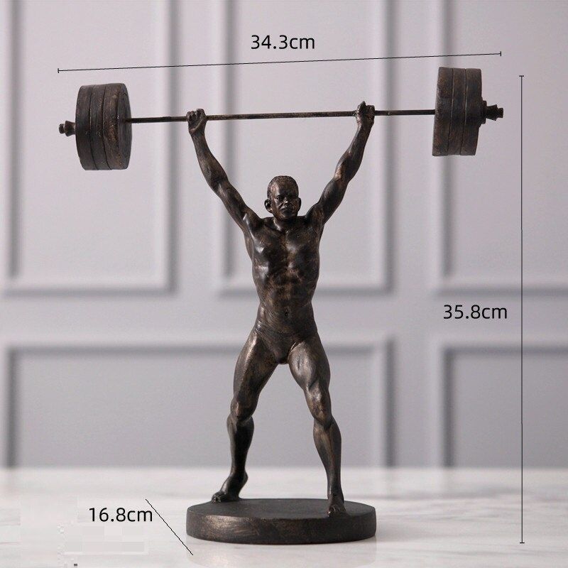 Statue Homme Haltérophile — Édition Prestige