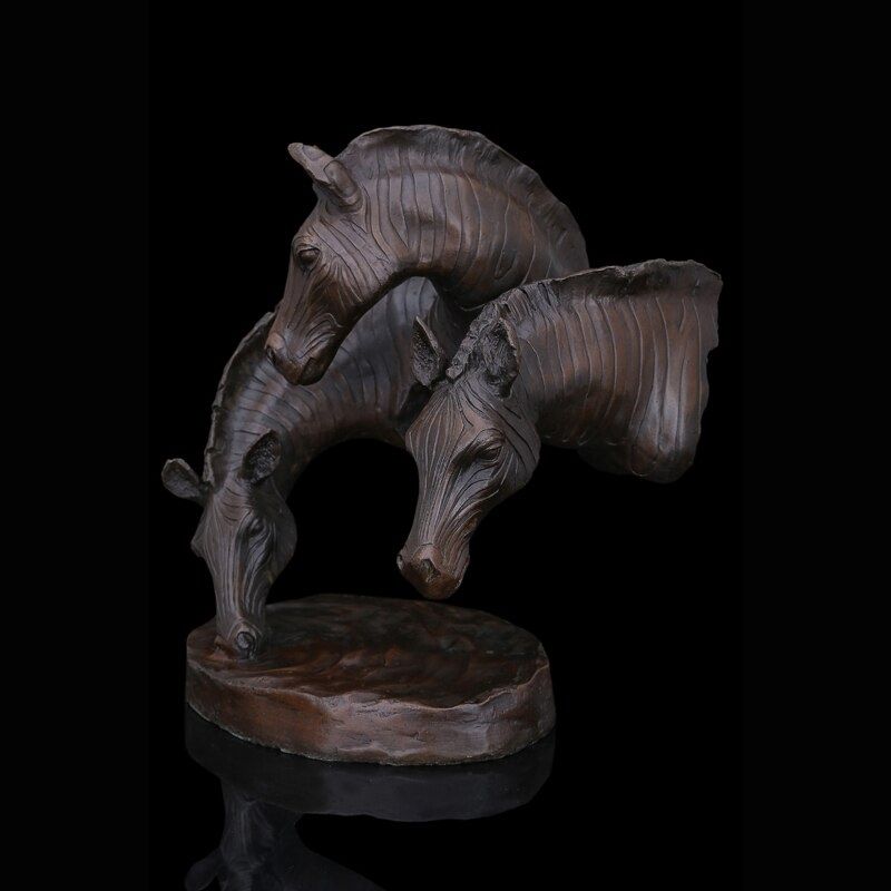 Statue Africaine Zèbre – Édition Signature