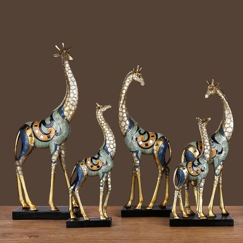 Statue Girafe Africaine en Résine – Édition Premium