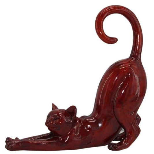 chat-rouge-statue