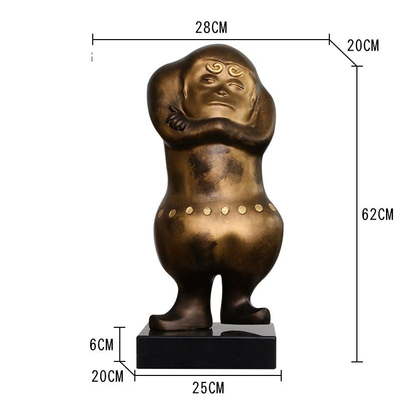 Statue Singe Artiste Pro