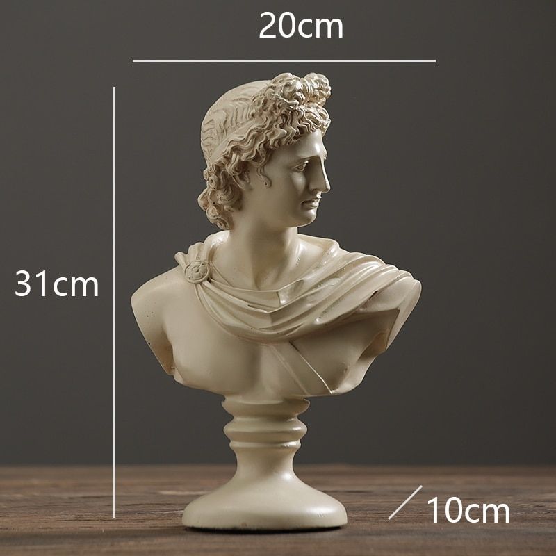 Statue Buste Grecque Masculin Elite
