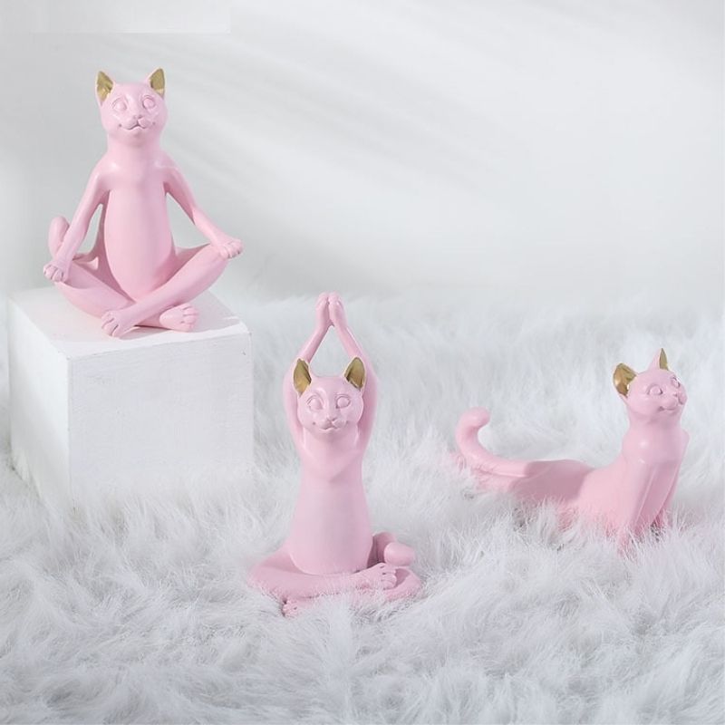 Statue Chat-Yoga