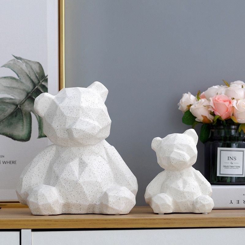 Origami Nounours Blanc — Statue Signature