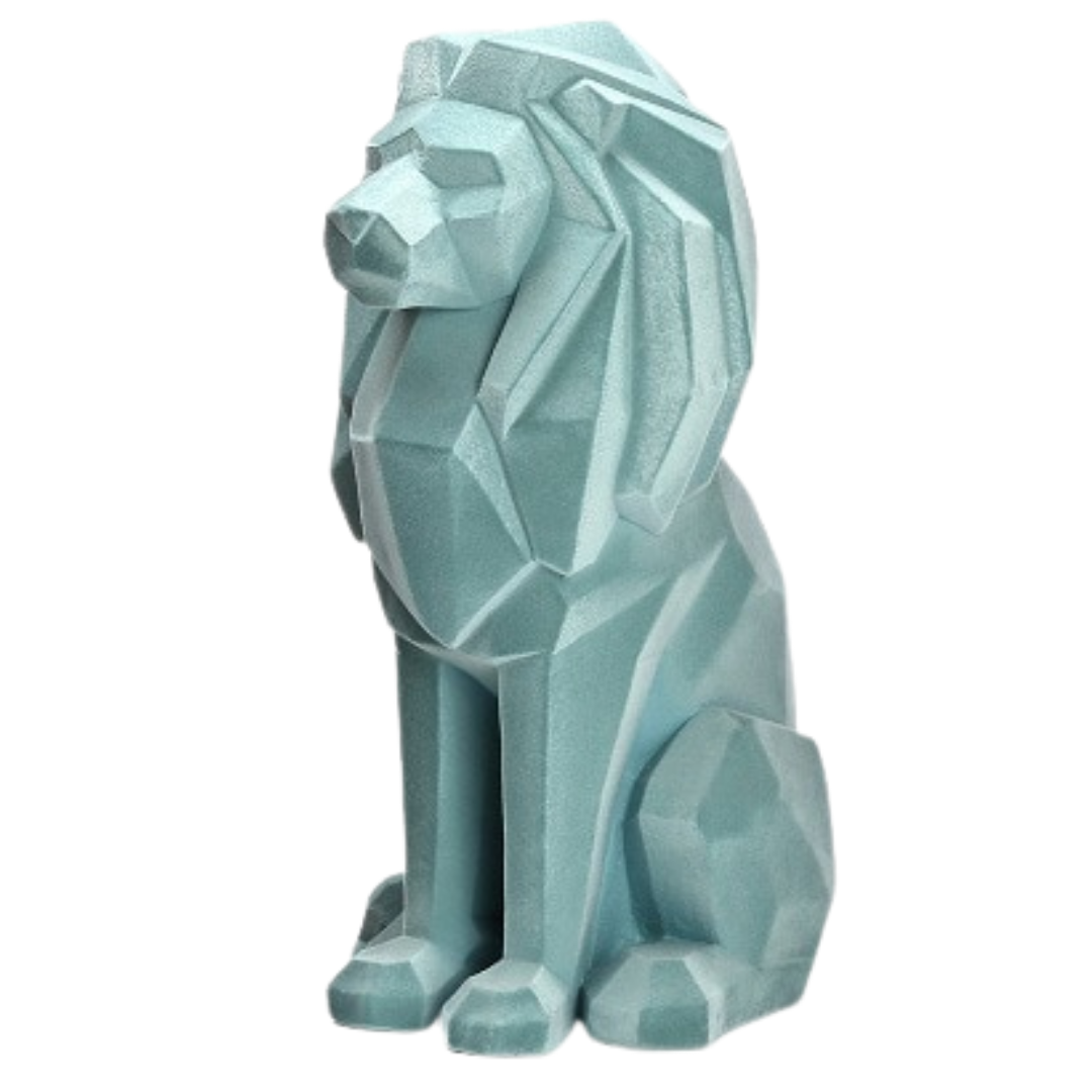 LéoArt Statue Lion en Résine Colorée
