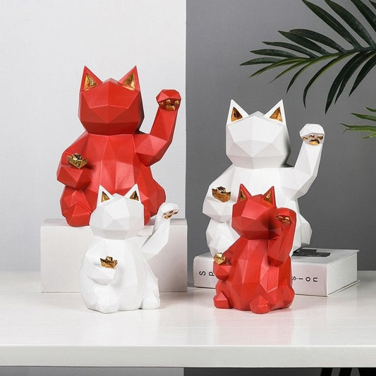 statue-chat-origami-japon