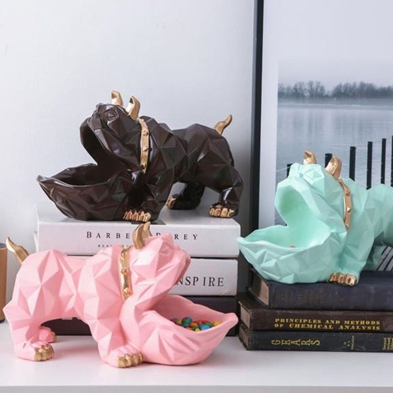 Bouledogue Origami Rose — Statue Signature