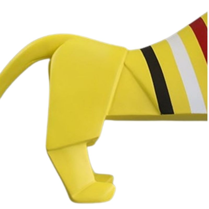 Statue Lion Multicolore — Édition Signature