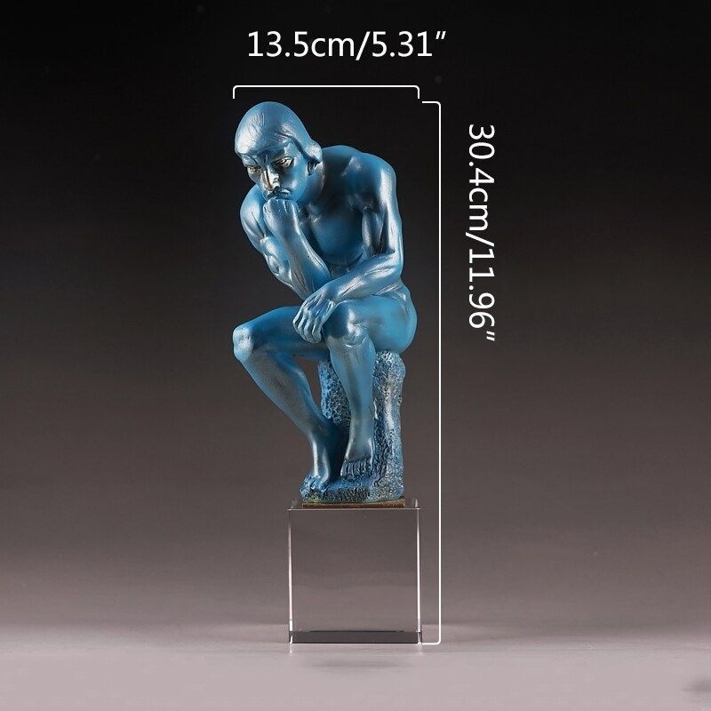 Statue Romaine - Homme Bleu