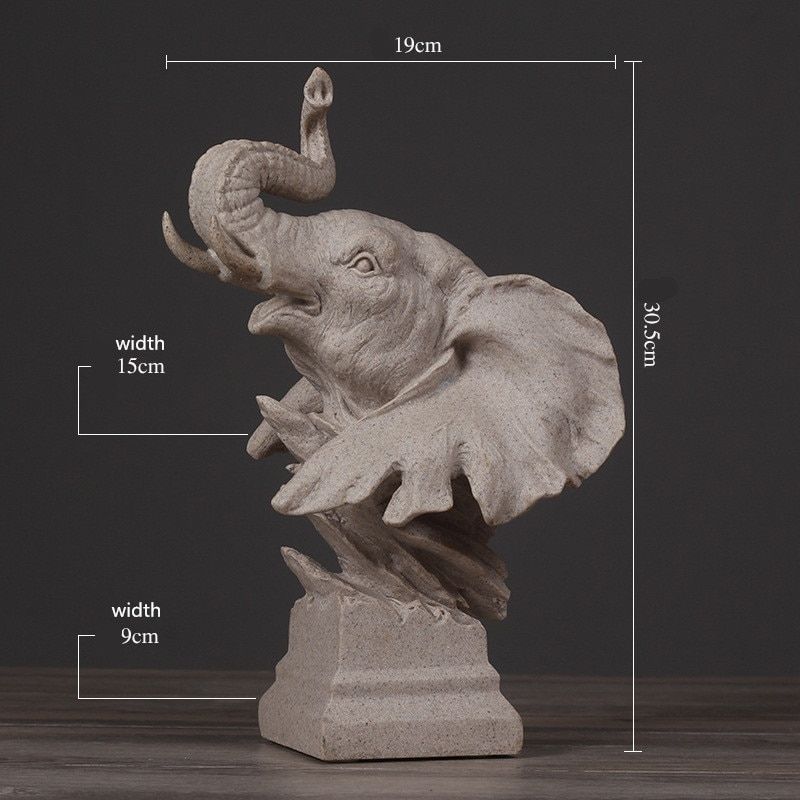 Statue Éléphant en Résine – Collection Premium
