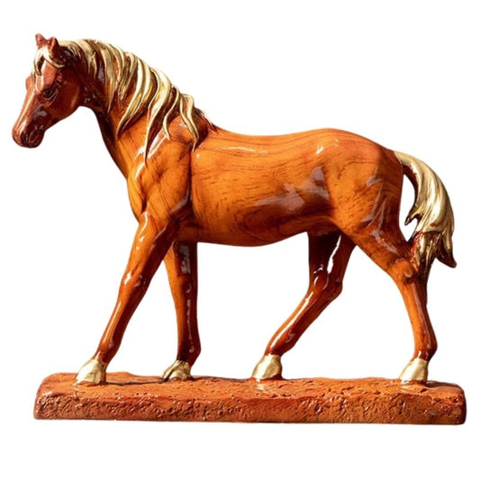 statue-cheval-en-bois-femelle