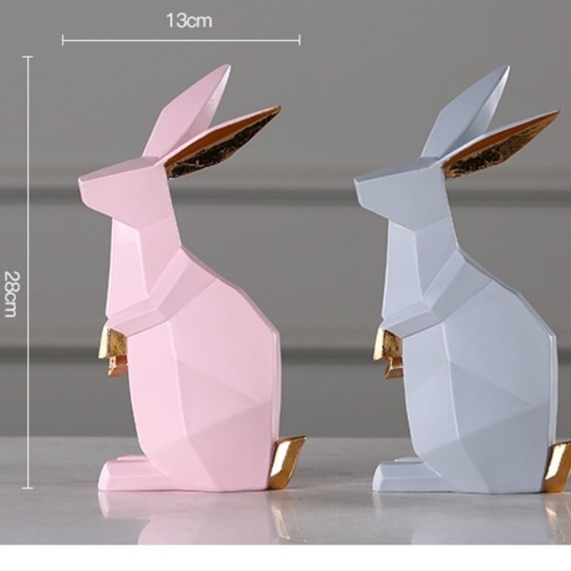 Statue Lapin Origami — Édition Signature