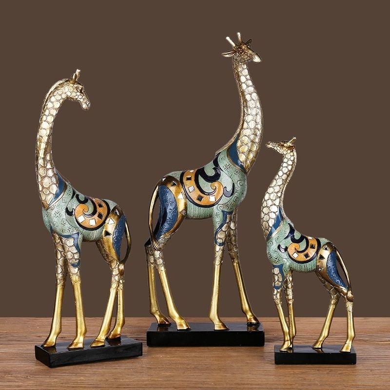 Statue Girafe Africaine en Résine – Édition Premium