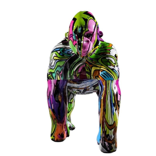 statue-gorille-deco-peinture