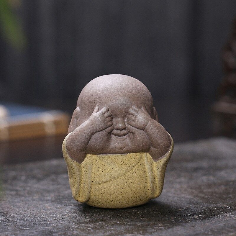 Statue Japonaise Jizô Jaune — Édition Signature
