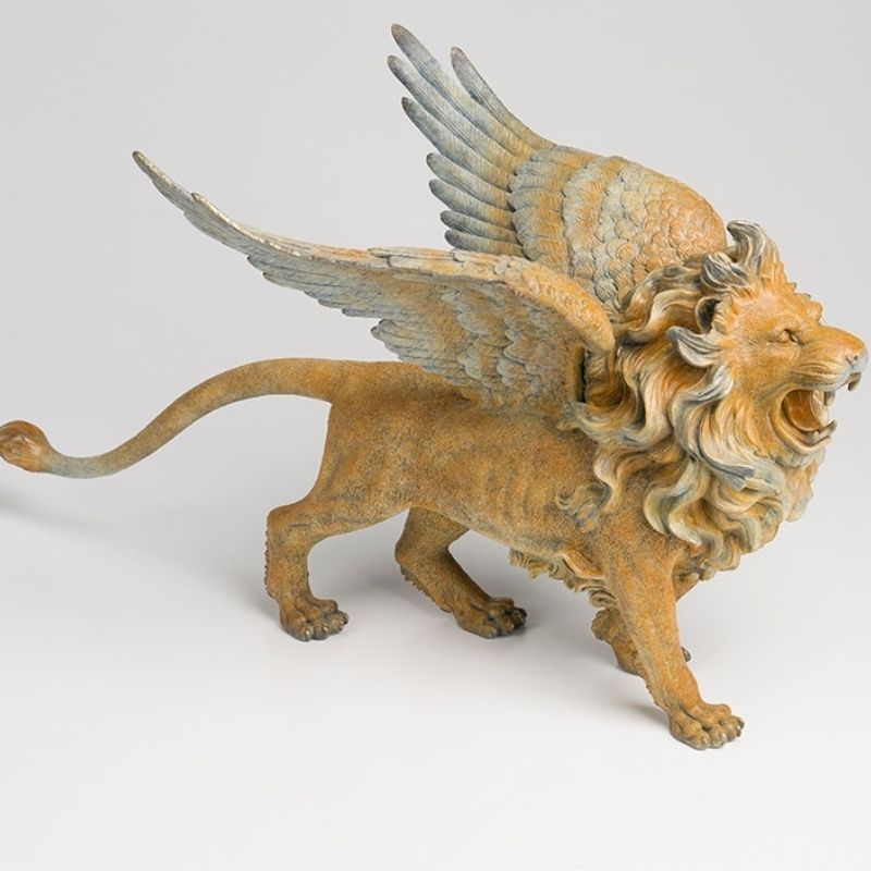 Statue Lion Ailé – Collection Signature