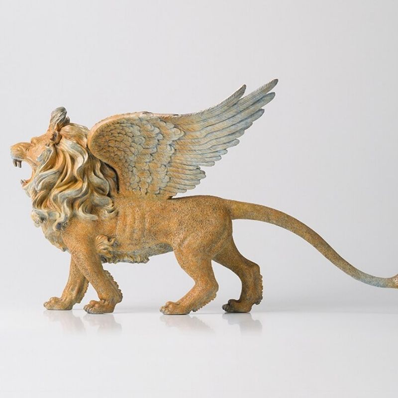 Statue Lion Ailé – Collection Signature