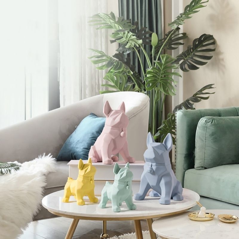Statue Origami: Chien Vert