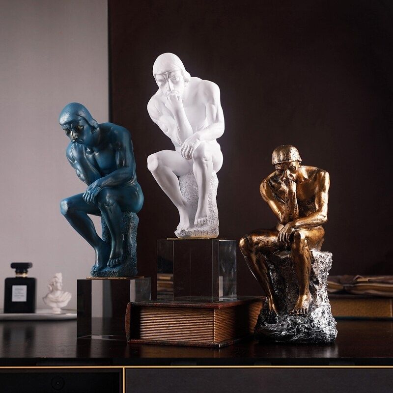 Statue Romaine - Homme Bleu