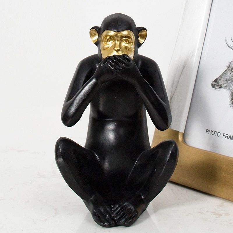 Statue des Trois Singes de la Sagesse — Édition Signature