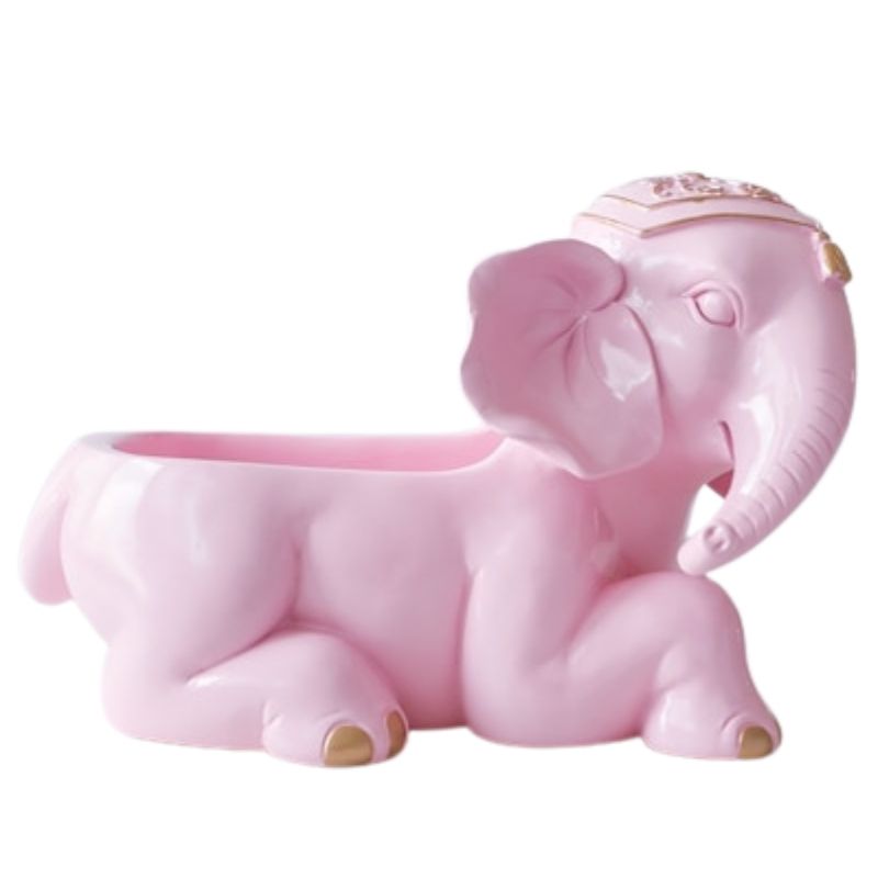 Statue de l'Éléphant Indien Coloré — Édition Signature