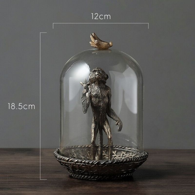 Statue Singe en Résine — Édition Premium