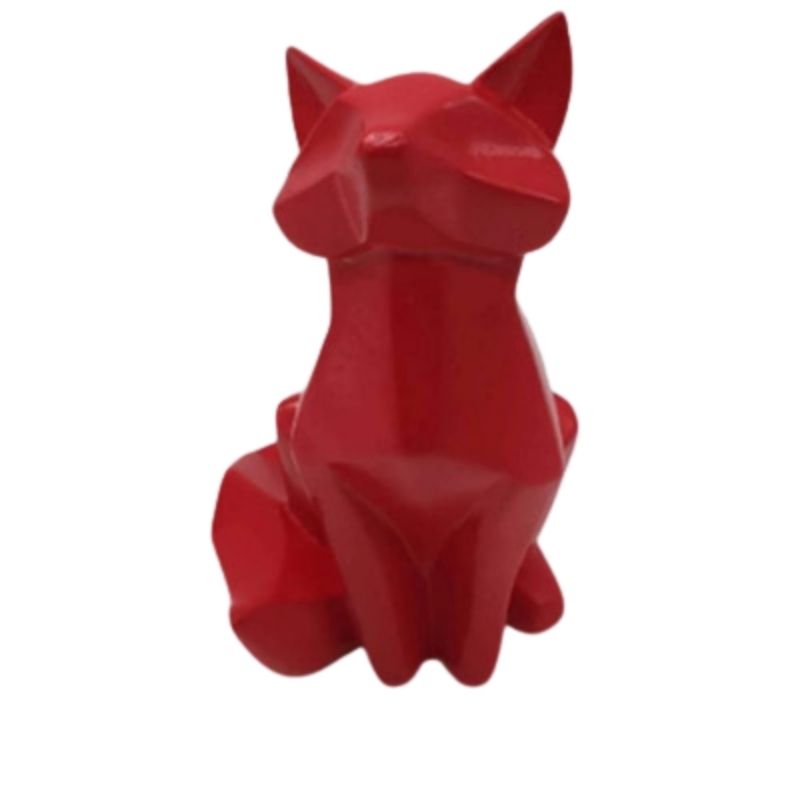 Statue Origami: Renard Rouge