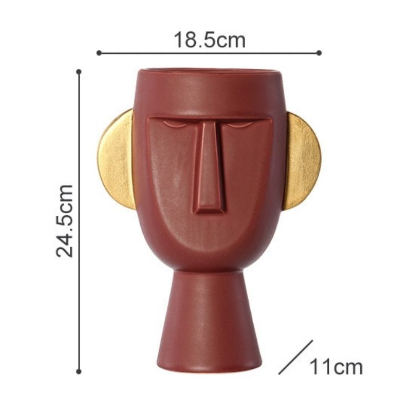 Statue Moaï Rouge — Édition Signature