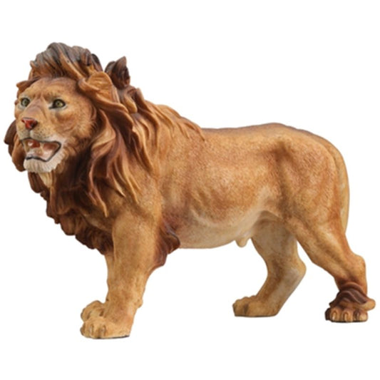 statue-lion-debout-resine