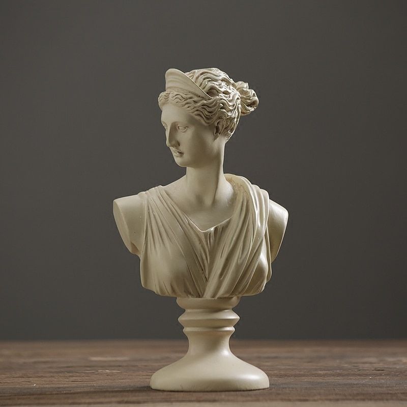 Statue Grecque — Buste Féminin Signature