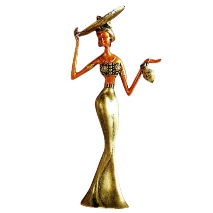 statue-femme-africaine-chapeau