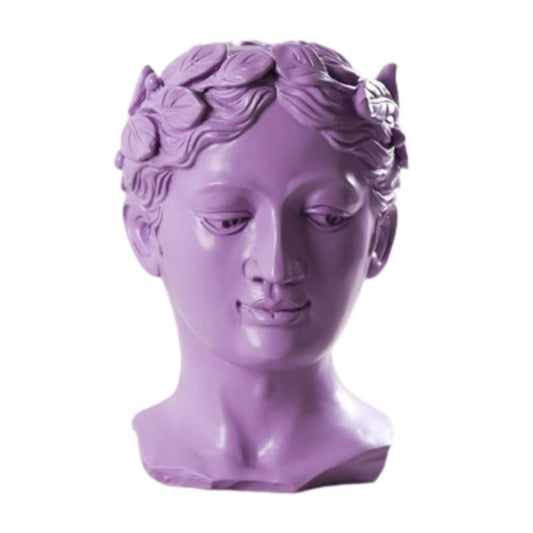 tete-statue-grecque-violette