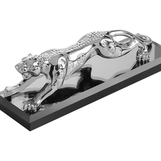 statue-panthere-decoration-argent