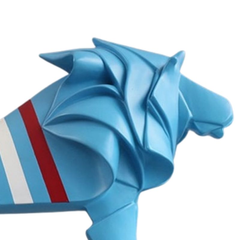 Statue Lion Multicolore — Édition Signature