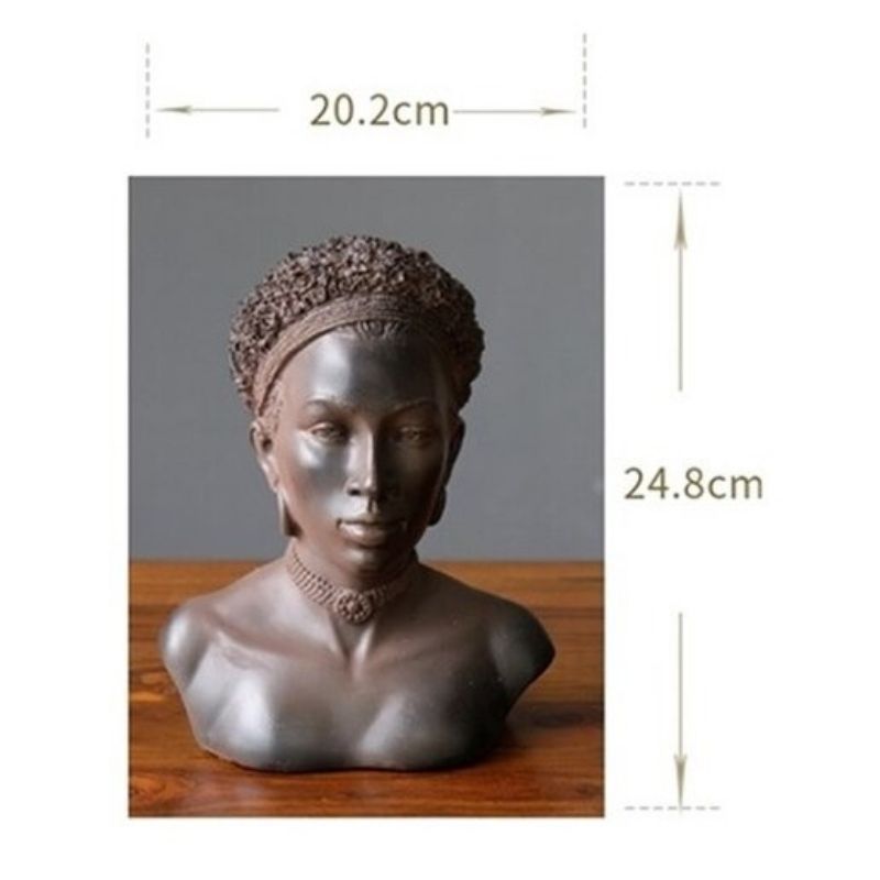 Statue Maasai – Élégante Femme Africaine