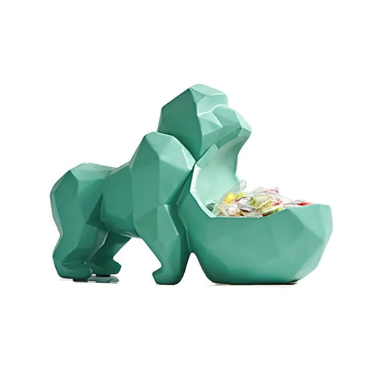 statue-gorille-deco-vert