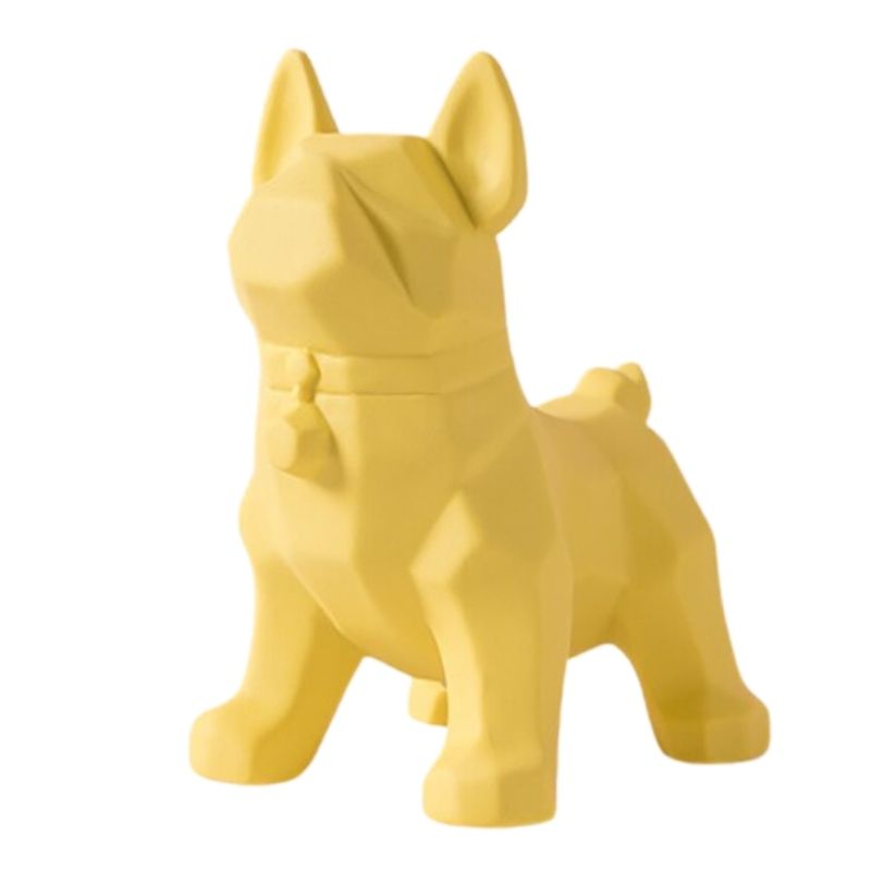statue-origami-chien-jaune