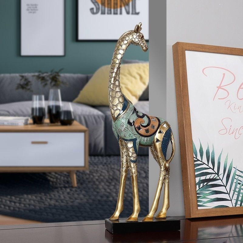 Statue Girafe Africaine en Résine – Édition Premium