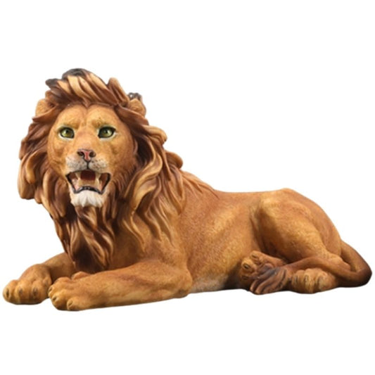 statue-lion-assis-resine