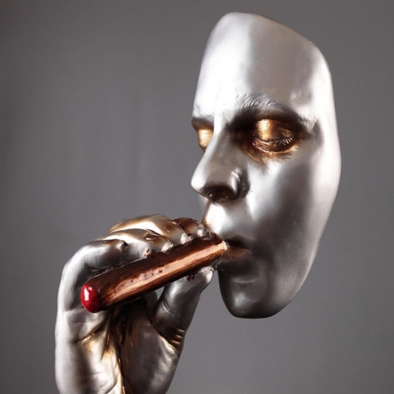 Statue Homme au Cigare — Édition Premium