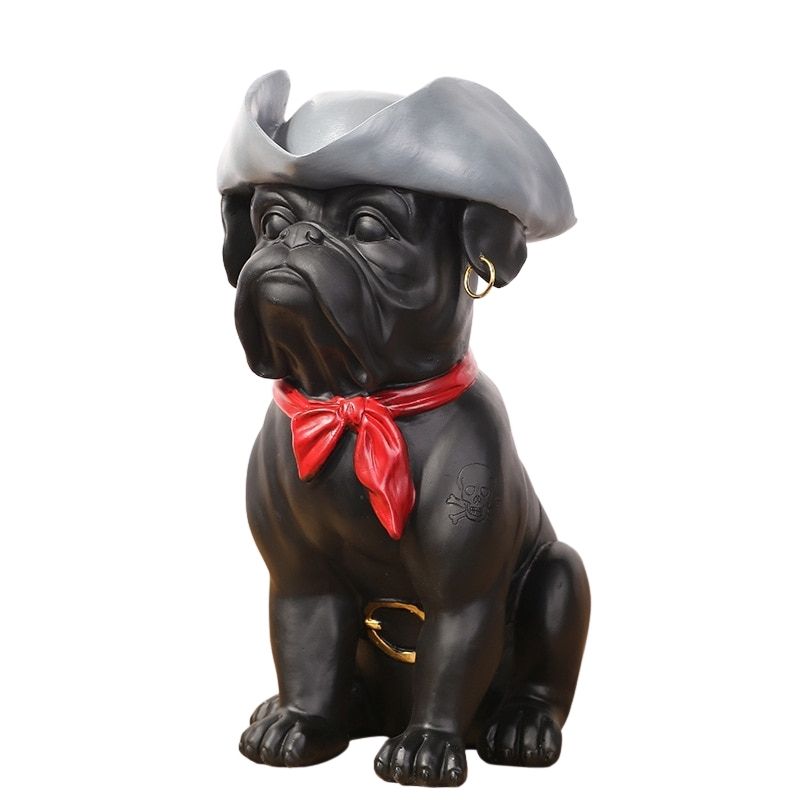 bouledogue-statue-pirate