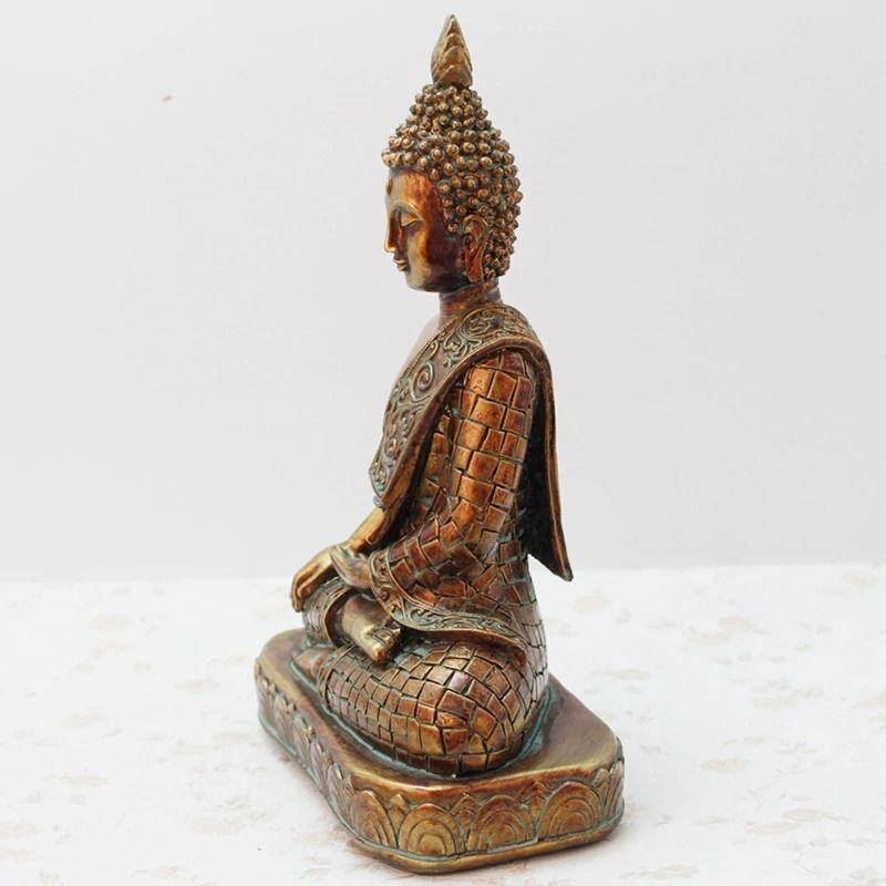 Statue Bouddha Rêveur Doré - Édition Prestige