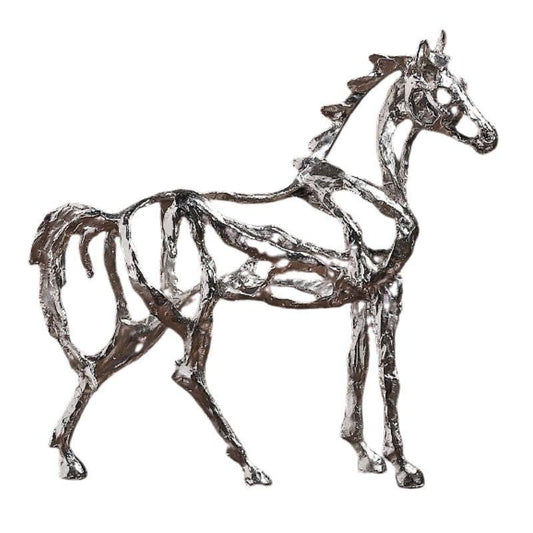 statue-de-cheval-argent