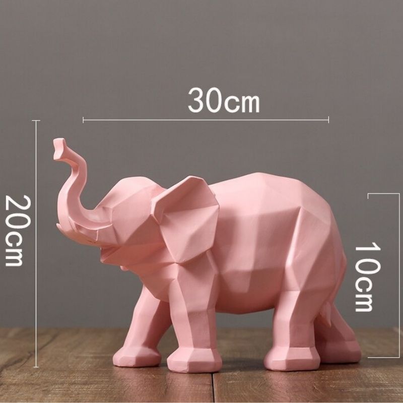 Statue Éléphant Rose — Malaisie