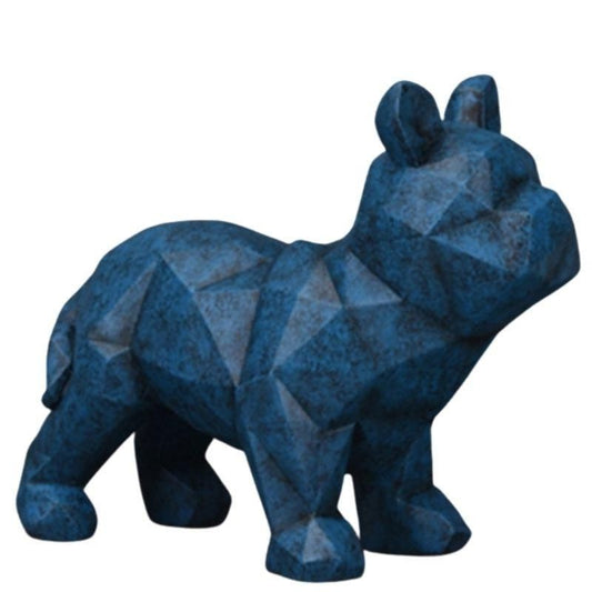 statue-animaux-origami-bleu