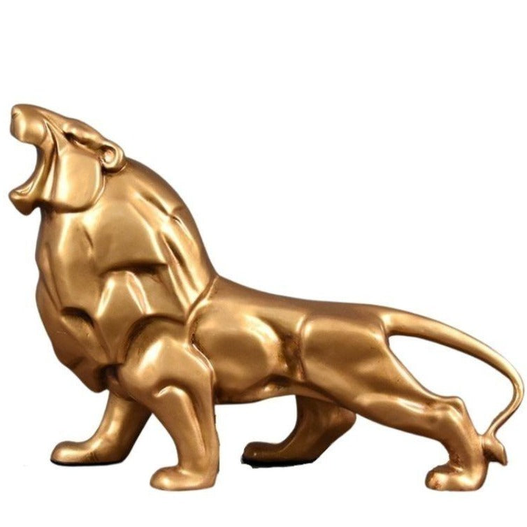 statue-de-lion-dore