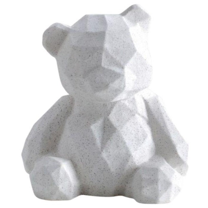 statue-origami-nounours-blanc