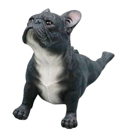 statue-bouledogue-allonge-noir