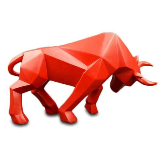 statue-origami-taureau-rouge